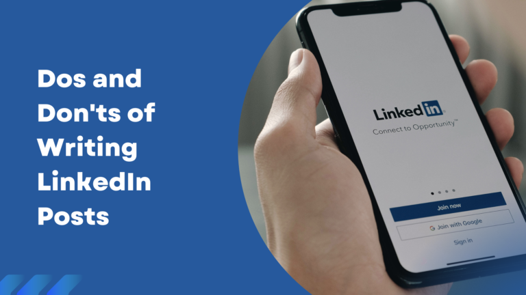 does and dont of writing linkedin post